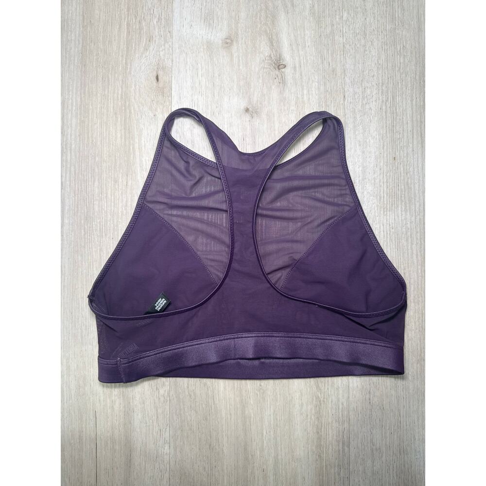 Victoria's Secret Victoria Sport Purple Mesh Shine High Neck Sports Bra Small - Picture 3 of 4
